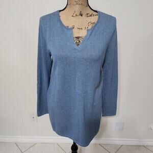 J. JILL super soft‎ blue v-neck tunic size XS
